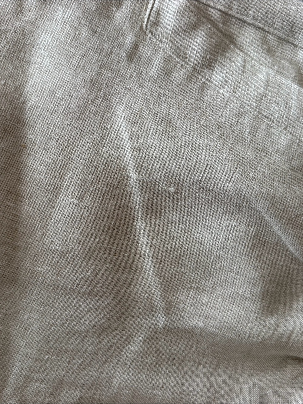 Zara Beige Linen relaxed fit pants - Picture 10 of 13